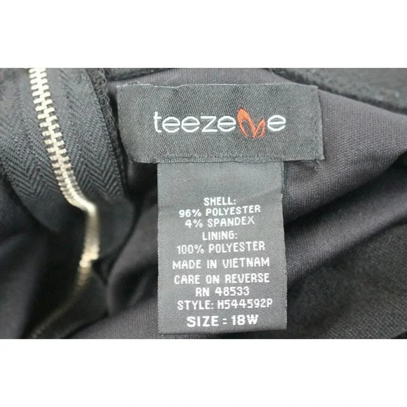 ladies black teezeme dress size 18W - Picture 7 of 7